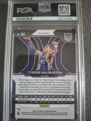2020 Panini Prizm Tyrese Haliburton Green Prizm back