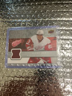 2008 Marian Hossa Game Used Jersey Patch front