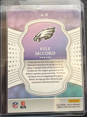 2025 Select Certified-Kyle McCord back