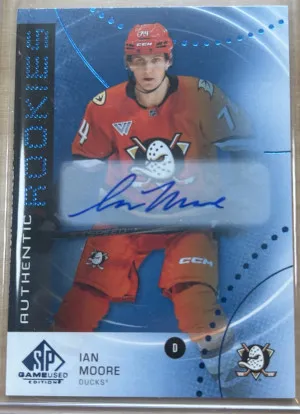 SP Game Used Authentic Rookies Ian More Autograph front