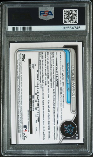 2024 Bowman Mega Box Chrome Prospects Andres Valor Prospects-Pink Refractor back