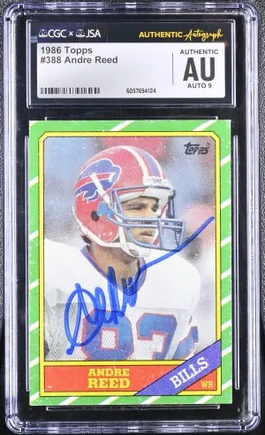 1986 Topps #388 Andre Reed CGC front