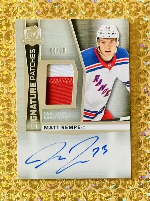 2024-25 UD The Cup #SP-ME Matt Rempe Signature Patches RPA /99 front