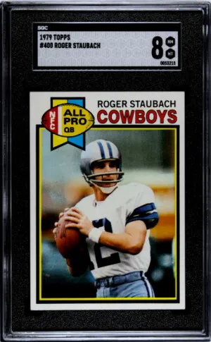 1979 Topps Roger Staubach SGC 8 front