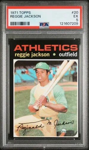 1971 Topps Reggie Jackson front