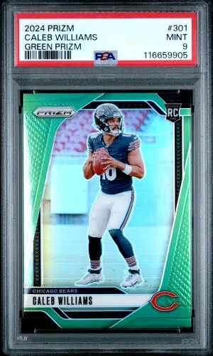 2024 Panini Prizm Caleb Williams Green Prizm front