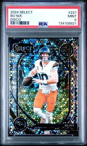 2024 Panini Select Bo Nix Disco front