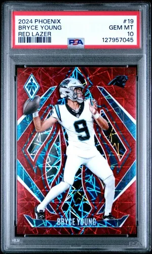 2024 Panini Phoenix Bryce Young Red Lazer 162/199 front