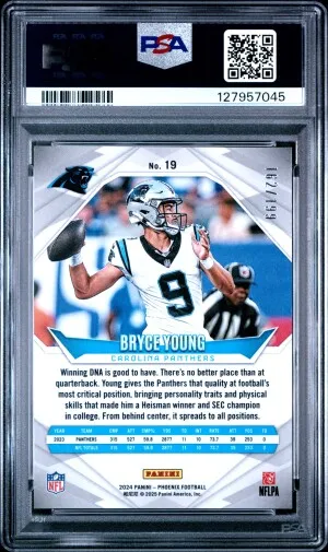 2024 Panini Phoenix Bryce Young Red Lazer 162/199 back