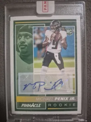 2024 Pinnacle Michael Penix Jr. Rookie Auto 38/199 front