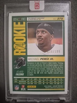 2024 Pinnacle Michael Penix Jr. Rookie Auto 38/199 back