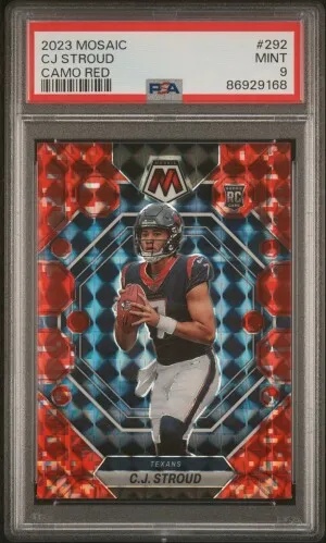 2023 Panini Mosaic Cj Stroud Camo Red front
