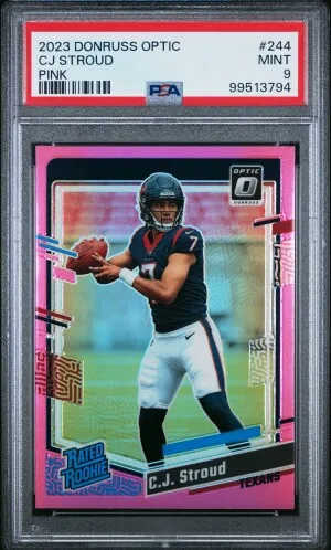 2023 Panini Donruss Optic Cj Stroud Pink front