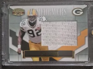 2008 Gridiron Gear Reggie White Game Used Patch 26/50 front