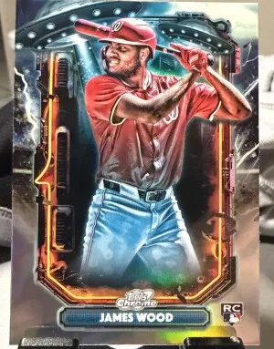 2025 Topps Cosmic Chrome - Extraterrestrial Talent James Wood #ET-24 (RC) Refractor front