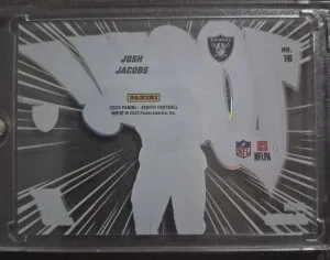 2023 Panini Zenith - Zoom! Josh Jacobs #16 back