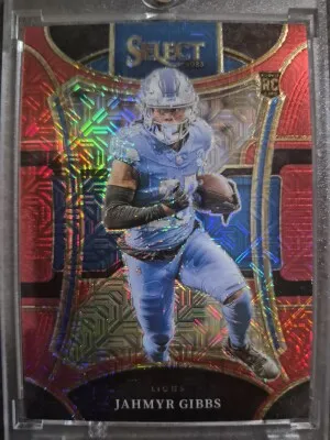 2023 Panini Select - Suite Level Jahmyr Gibbs #431 Red Prizm  /49 (RC) front