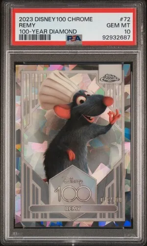 2023 Topps Chrome Disney100 Remy 100-Year Diamond Refractor front