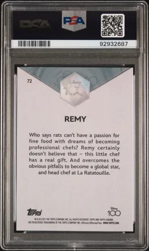 2023 Topps Chrome Disney100 Remy 100-Year Diamond Refractor back
