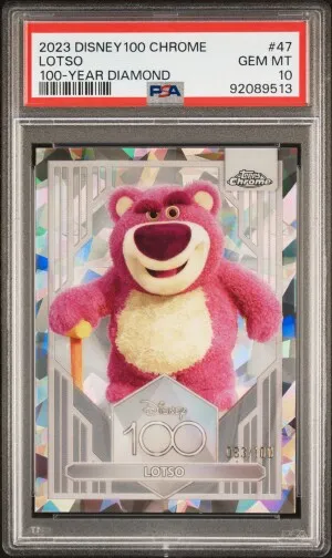 2023 Topps Chrome Disney100 Lotso 100-Year Diamond Refractor front