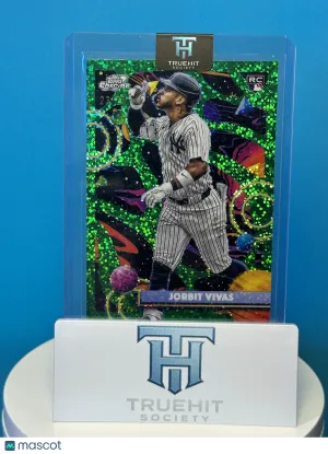 2025 Topps Cosmic Chrome Jorbit Vivas #92 Green Rookie RC front