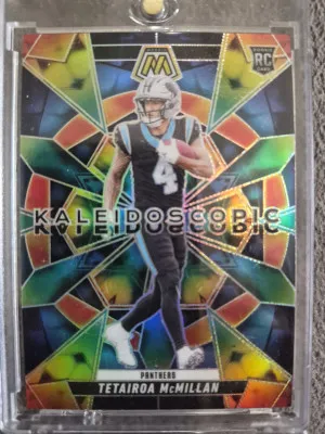 2025 Panini Mosaic Tetairoa McMillan RC Kaleidoscopic Case Hit SSP No. 17 front