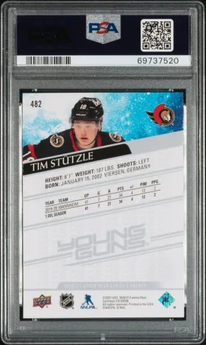 2020 Upper Deck Tim Stutzle back