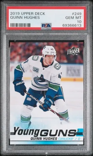 2019 Upper Deck Quinn Hughes front