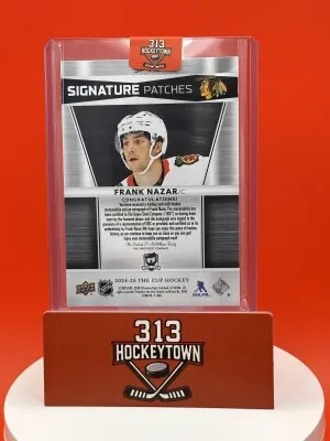 2024 Upper Deck The Cup Signature Patches Frank Nazar 03/99 Patch back