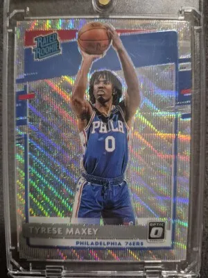 2020-21 Donruss Optic Tyrese Maxey Fanatics Box Set Wave Rated Rookie RC #171 front