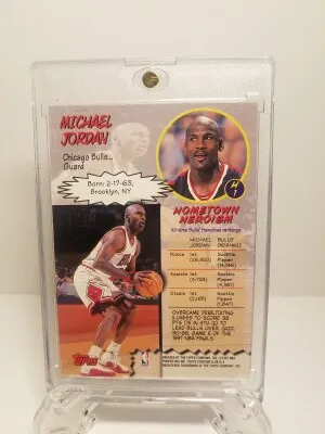 1997 Michael Jordan Stadium Club hardcourt heroics back