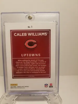 Caleb Williams Uptown back