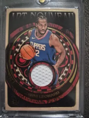 2024-25 Panini Court Kings Kawhi Leonard Art Nouveau  #AN-KWL Clippers front