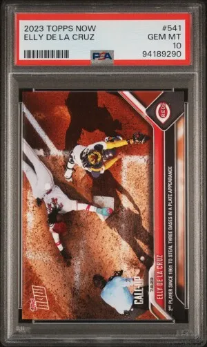 2023 Topps Now Elly De La Cruz front