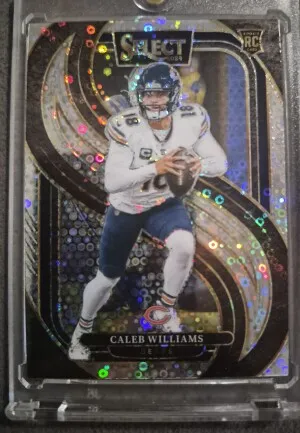 2024 Panini Select - Premier Level Caleb Williams Rookie Disco Prizm front