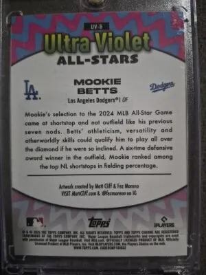 2025 Topps Chrome - Ultra Violet All Stars Mookie Betts #UV6 back