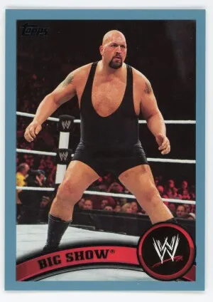 2011 Topps WWE #56 Big Show Blue 1020/2011 front