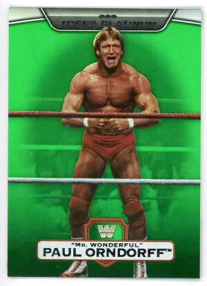 2010 Topps Platinum WWE #105 "Mr. Wonderful" Paul Orndorff Green 393/499 front