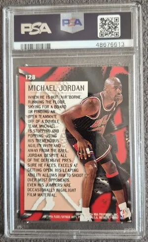 1996 Metal Michael Jordan back