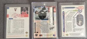 Michael Jordan 3 Card Lot back