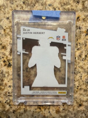 2020 Donruss Chronicles Justin Herbert Clear Acetate Rated Rookie back