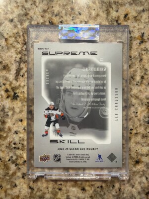 2023 Clear Cut Leo Carlsson Supreme Skill Rookie Auto back
