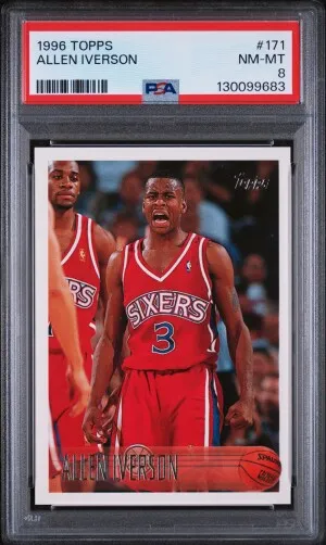 1996 Topps Allen Iverson front