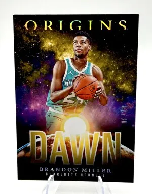 2023-24 Panini Origins Dawn BRANDON MILLER GOLD ROOKIE /10 front