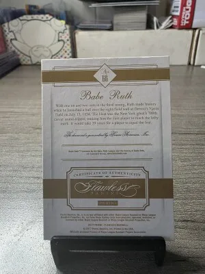 2017 Flawless Babe Ruth Diamond/20 back