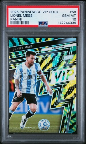 2025 Panini National Sports Collectors Convention Vip Gold Lionel Messi Panini front