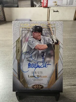 2022 Topps Tier One Larry Walker Auto /175 front