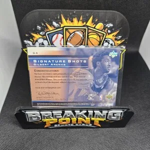 2003-04 Upper Deck Sweet Shot Signature Shots Gilbert Arenas #GA Auto 0c3 back