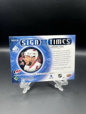 Jordan Staal Sign Of The Times Auto back