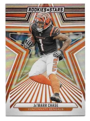 2024 Rookies & Stars Longevity #21 Ja'Marr Chase - Cincinnati Bengals front